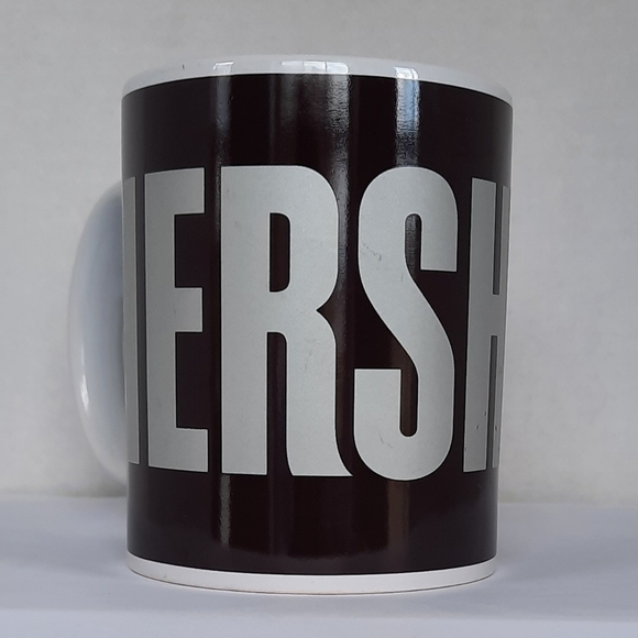 Hershey's Brand White mug chocolate brown label candy coffee cup 15 flouid oz - Picture 2 of 7